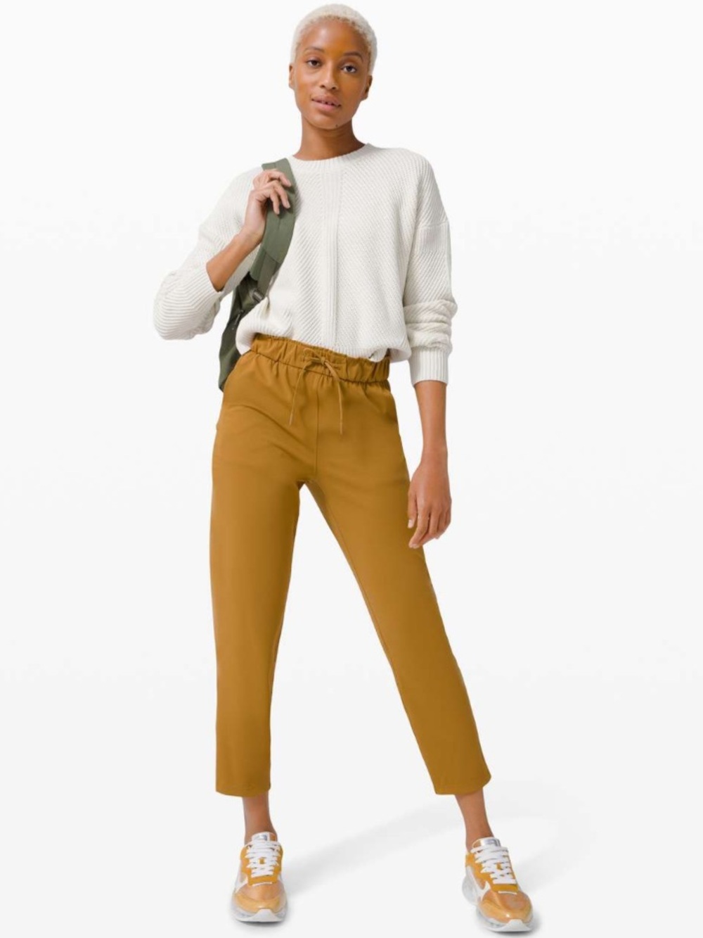 #902 Lululemon Keep Moving Pant 7/8 HR Spiced Bronze Size 14 NWOT
